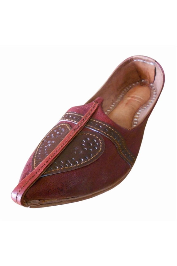Men Shoes Indian Handmade Leather Jutti Espadrilles Cherry Khussa Mojaries US 10