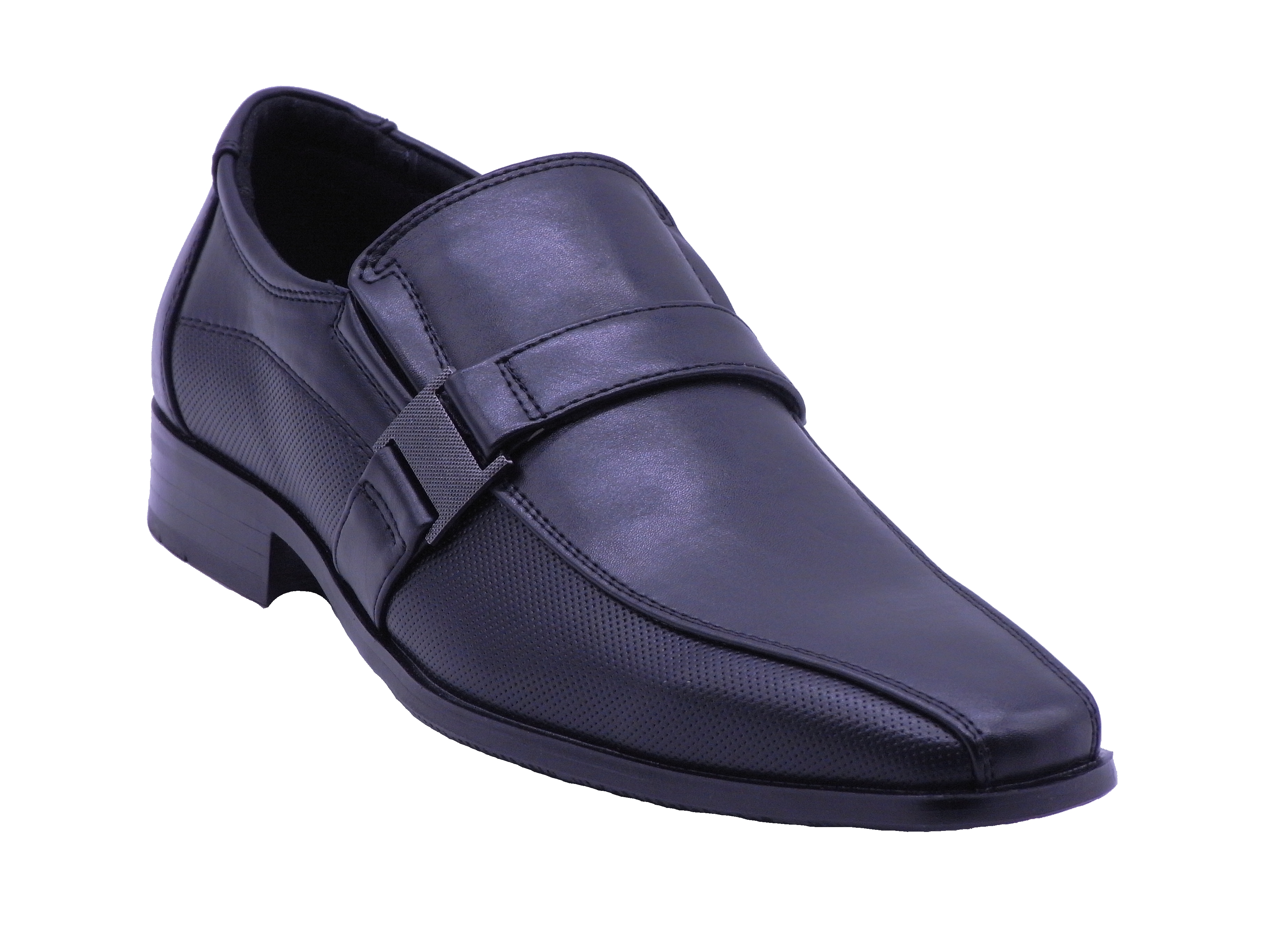 Men Shoes Slip On Strap Loafer Black Color Size US8.5 - image 1 of 5