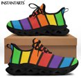 thumbnail image 1 of Men Shoes Sneakers Colorful Gay Pride Breathable Leisure Male Lace Up Flats Non-slip Footwear Zapatos Hombre, 1 of 8