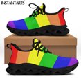 thumbnail image 1 of Men Shoes Sneakers Colorful Gay Pride Breathable Leisure Male Lace Up Flats Non-slip Footwear Zapatos Hombre, 1 of 8