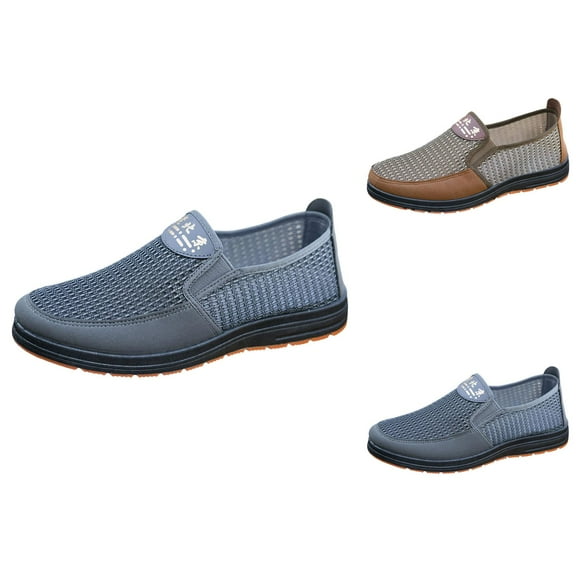 Men Shoes Spring Summer Breathable Mesh Walking Shoes Asakuchi Casual Shoes Men'S Shoe