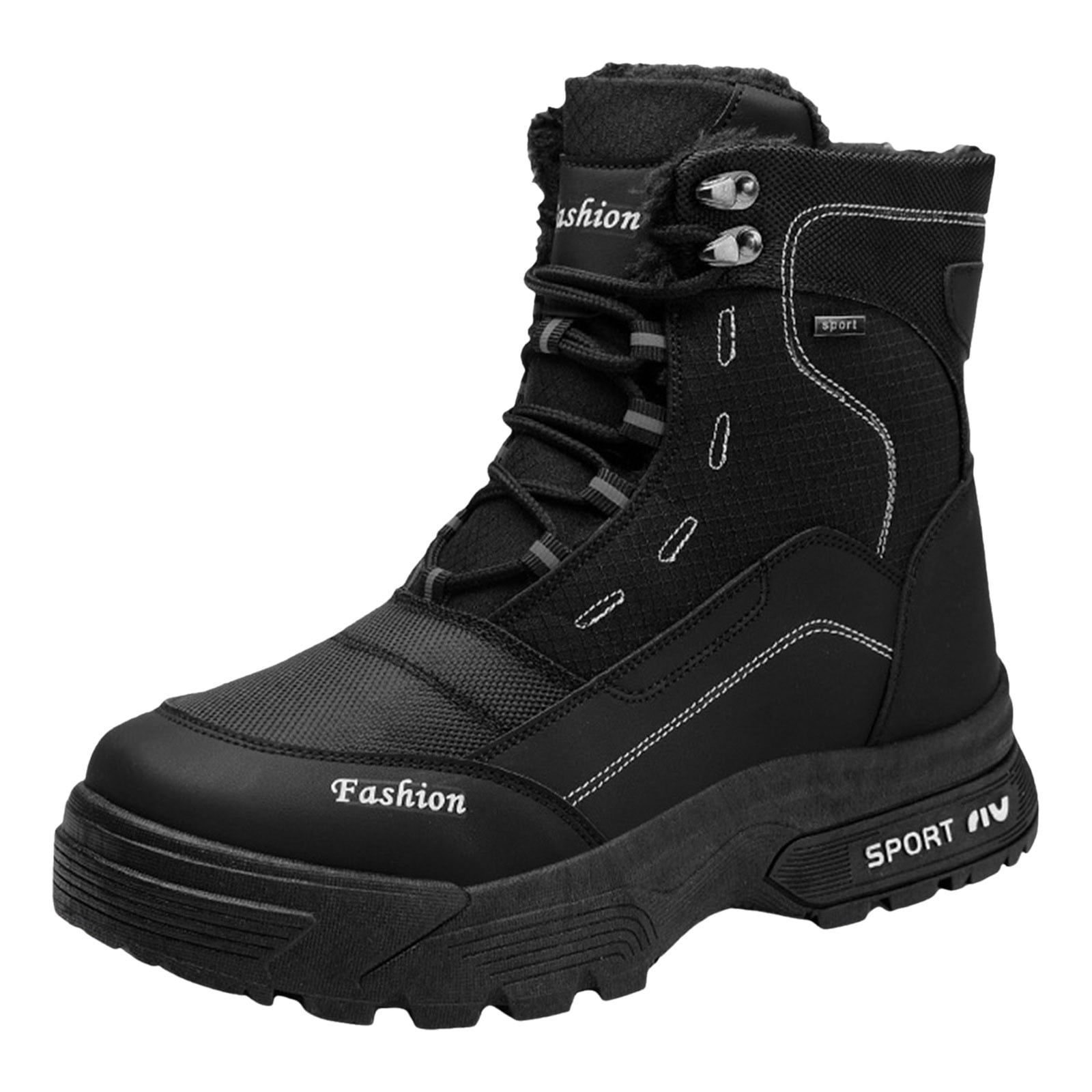 Men Shoes Thick Soles Thickened Velvet Warm Snow Boots Fashionable