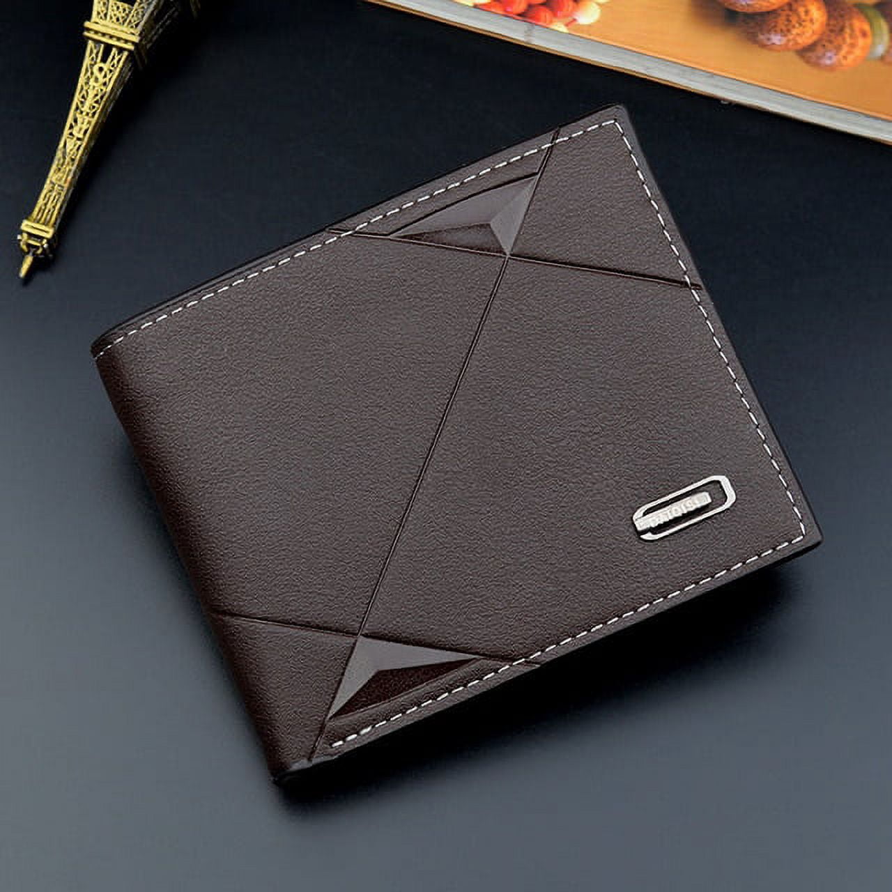 Fashion Men's Bifold Leather Wallet ID Credit Card Holder Billfold Purse Clutch