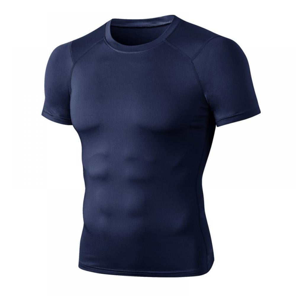 1/3 Pack Men's Compression Shirts Short Sleeve Workout Gym T-Shirt Running  Tops Cool Dry Sports Base Layer Undershirts : : Clothing, Shoes 