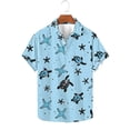 thumbnail image 1 of Men Short Sleeve Dress Shirts Mens Big and Tall V Neck T Shirts Summer Tops Y2k Hawaiian Shirt for Men Cotton Funny Men's fashion savings, 1 of 5