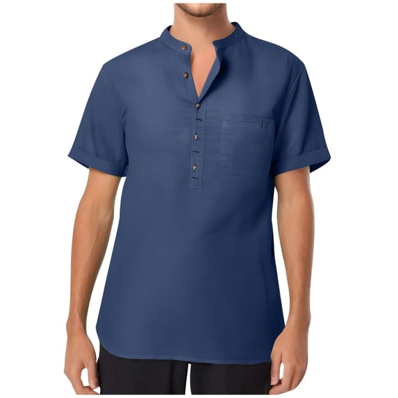 Men Short Sleeve Shirt with Pockets Mens Oversized Cotton Tshirts Loose Fit Vintage Summer Shirts for Men Casual Oversized Tshirts for Men Thick Cotton recent orders