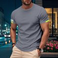thumbnail image 1 of Men Short Sleeve Shirts Casual Clearance Mens Tshirts Graphic Big and Tall Summer Tops Trendy Beachy Oversized Plain White Tshirts for Men Shop now, 1 of 9