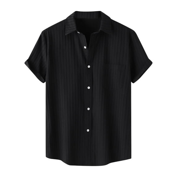 Men Short Sleeve Shirts Casual Short Sleeve Dress Shirt Mens Short Sleeve Henley Shirt Mens Summer Shirts Linen Todays Daily Deals Clearance