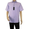 thumbnail image 1 of Men Short Sleeve Sport Shirt by BASSIRI Light Weight Soft Microfiber 48271 Lilac, 1 of 4