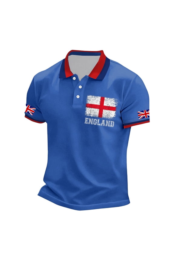 Men Short Sleeve T Shirts Kids Summer Tops Jack Print Bussiness Sleeve Button Lapel Print Festive Celebration Shirts Tops