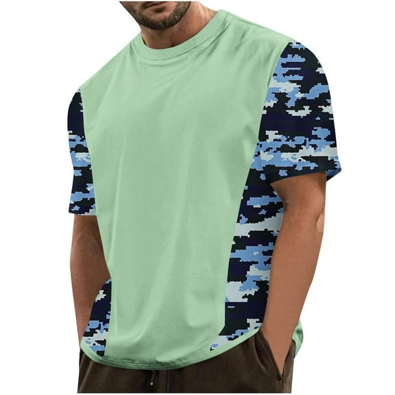 Men Short Sleeve Tops Plus Size Blouses for Men Casual Shirts for Men Dressy Casual Sexy Mens Sports Tops Short Sleeve Generic Mens Tops