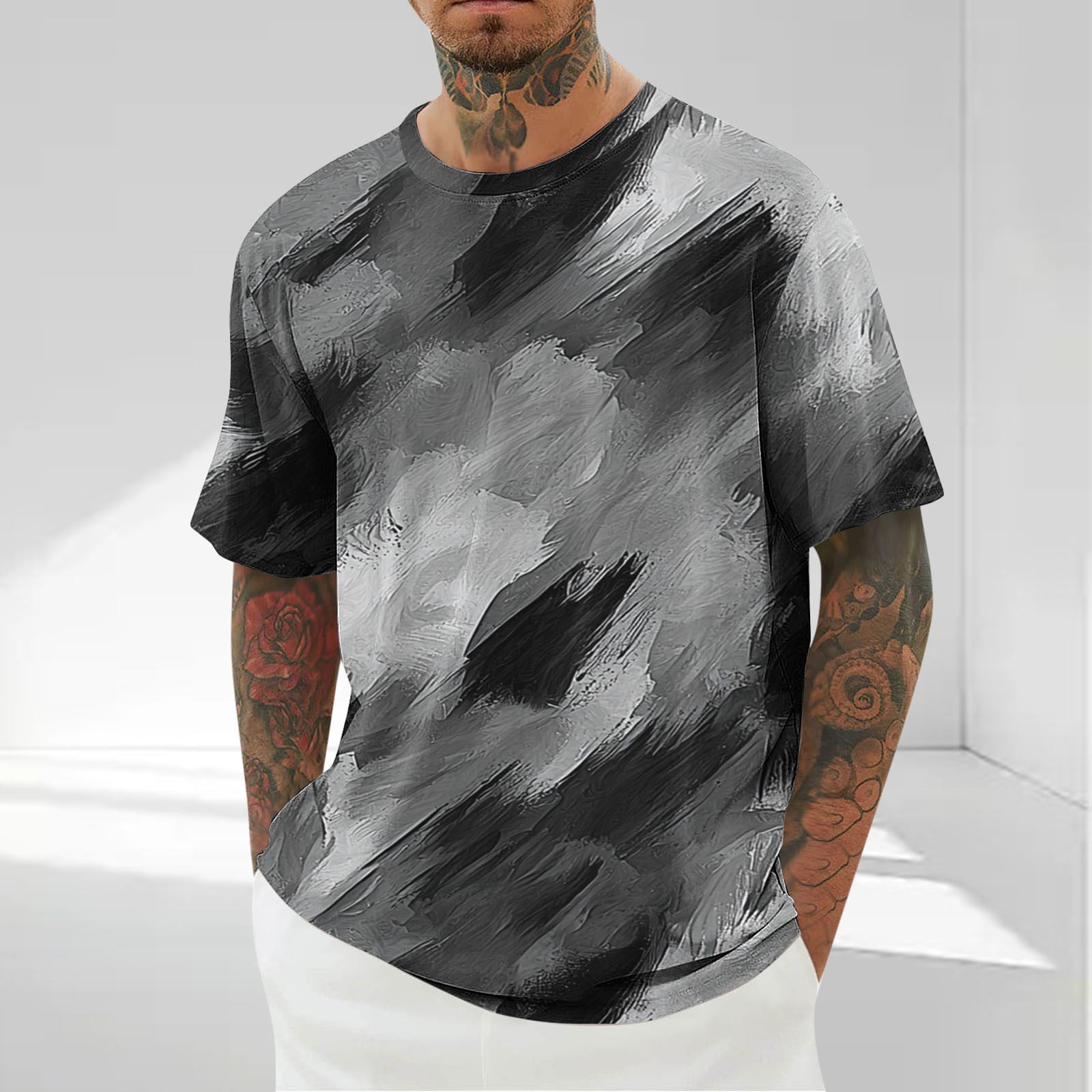 Men's Hot Summer Graphic Sleeveless Water T-shirt main image 0
