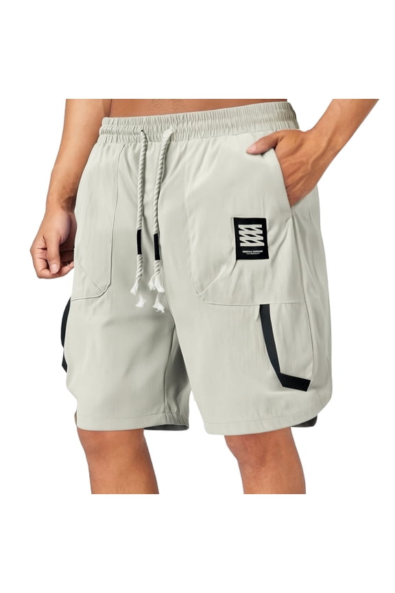 Men Shorts Cargo Joggers with Pockets Cycling Shorts Comfortable Summer Essentials Clothes for Men