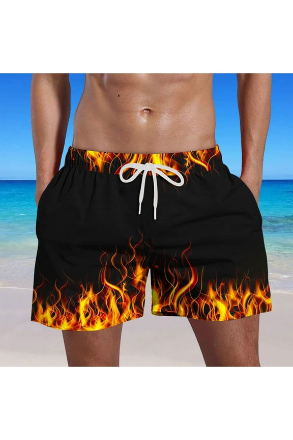 Men Shorts Casual Board Drawstring Graphic Print Beach Shorts Khaki Cargo Shorts Men XXXXXL