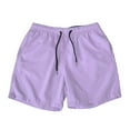 thumbnail image 1 of Men Shorts Casual Drawstring Above-Knee Athletic Loose Quick Drying Summer Beach Shorts, 1 of 5