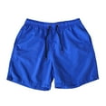 thumbnail image 1 of Men Shorts Casual Drawstring Above-Knee Athletic Loose Quick Drying Summer Beach Shorts, 1 of 5