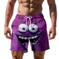 thumbnail image 1 of Men Shorts Men's Casual Beach Shorts for Everyday Wear Without Resort Boundaries for Summer Comfort and Relaxation Purple L, 1 of 4