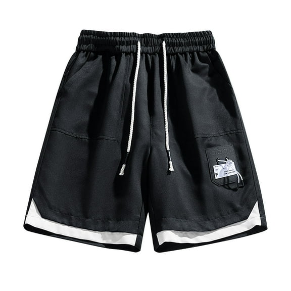 Men Shorts Shorts Mens Cargo Shorts Black L