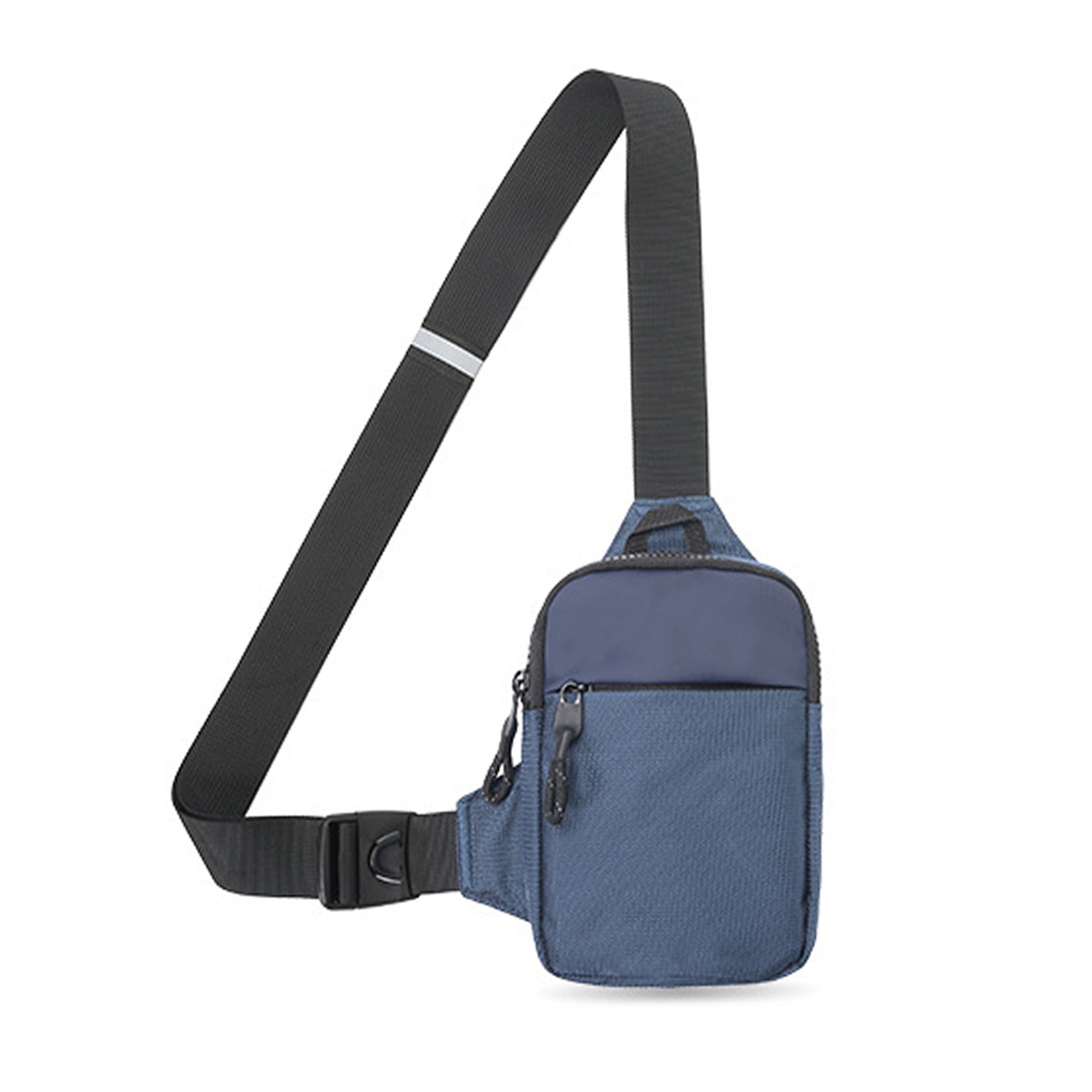 Men Crossbody Shoulder Bag Zipper Waist Chest Bag Casual Travel Messenger  Pack Shoulder Sling Work Bag Streetwear Bag