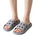 thumbnail image 1 of Men Shower Slippers Mens Slippers Quick Dry Non Slip Waterproof Lightweight EVA Soft Cushioned Wide Fit for Bathroom Gym Pool Dorm Indoor Outdoor,Gray 40, 1 of 4