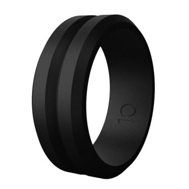Rinfit Silicone Wedding Ring for Men - Soft Rubber Wedding Band ...