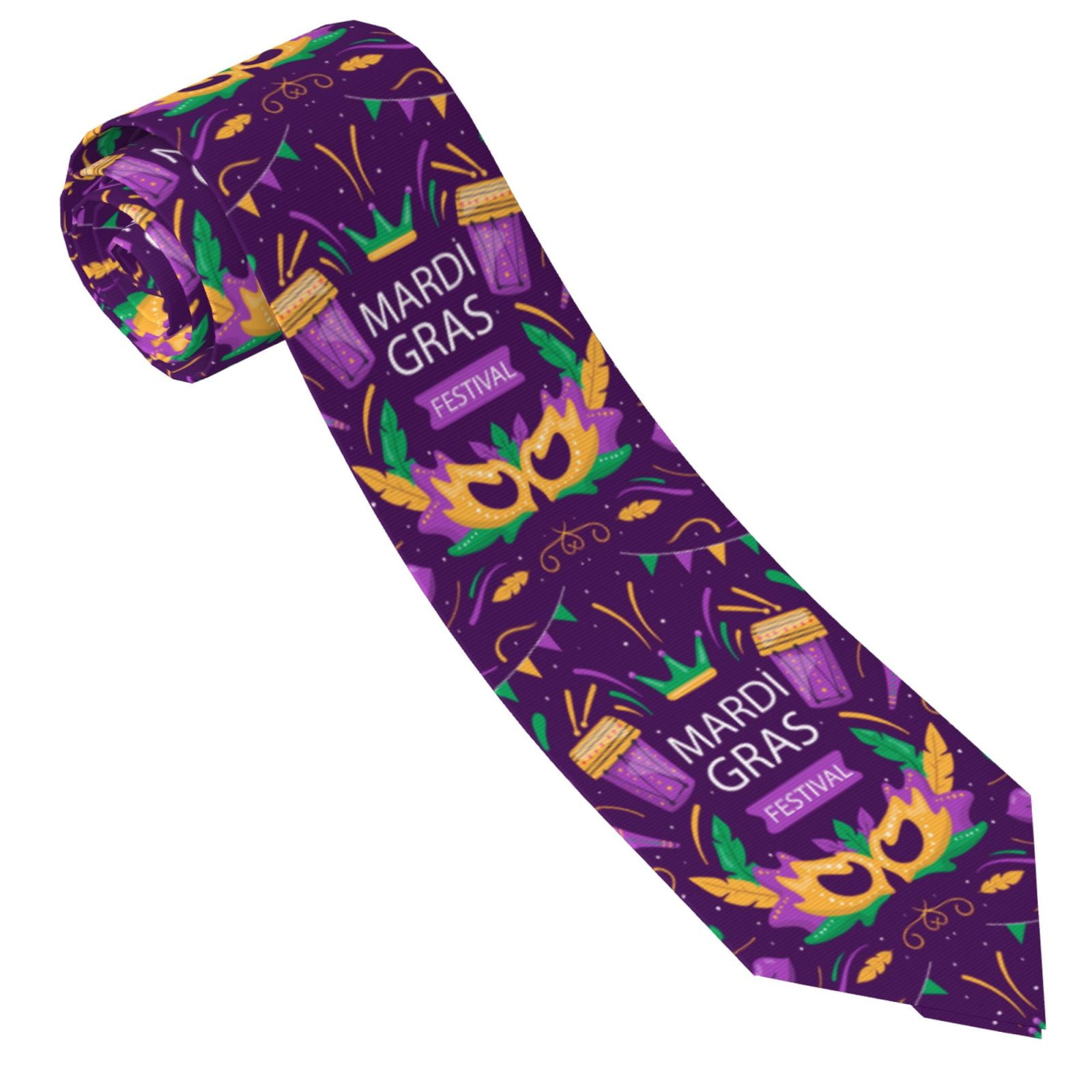 mardi gras mens tie