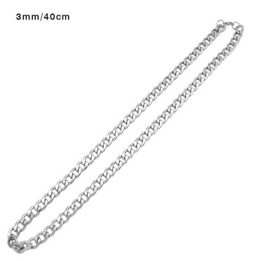 3 Pcs Chain Necklace for Men Women Boy Kid,3mm Stainless Steel Gold ...