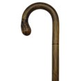 thumbnail image 1 of Men Simulated Bamboo Bulb Nose Crook Handle Cane Stepped Manilla Wood Walking Cane, 1 of 1