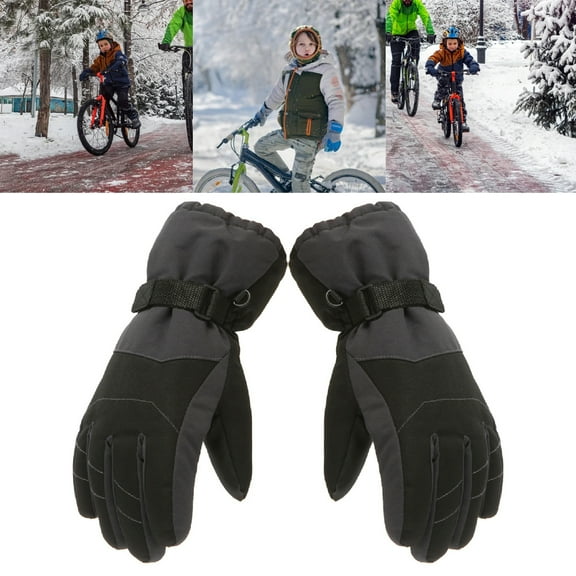 Men Ski Gloves, Winter Warm Waterproof Breathable Snow Gloves with Balaclava Set for Snowboard, Snowmobile in Cold Weather.
