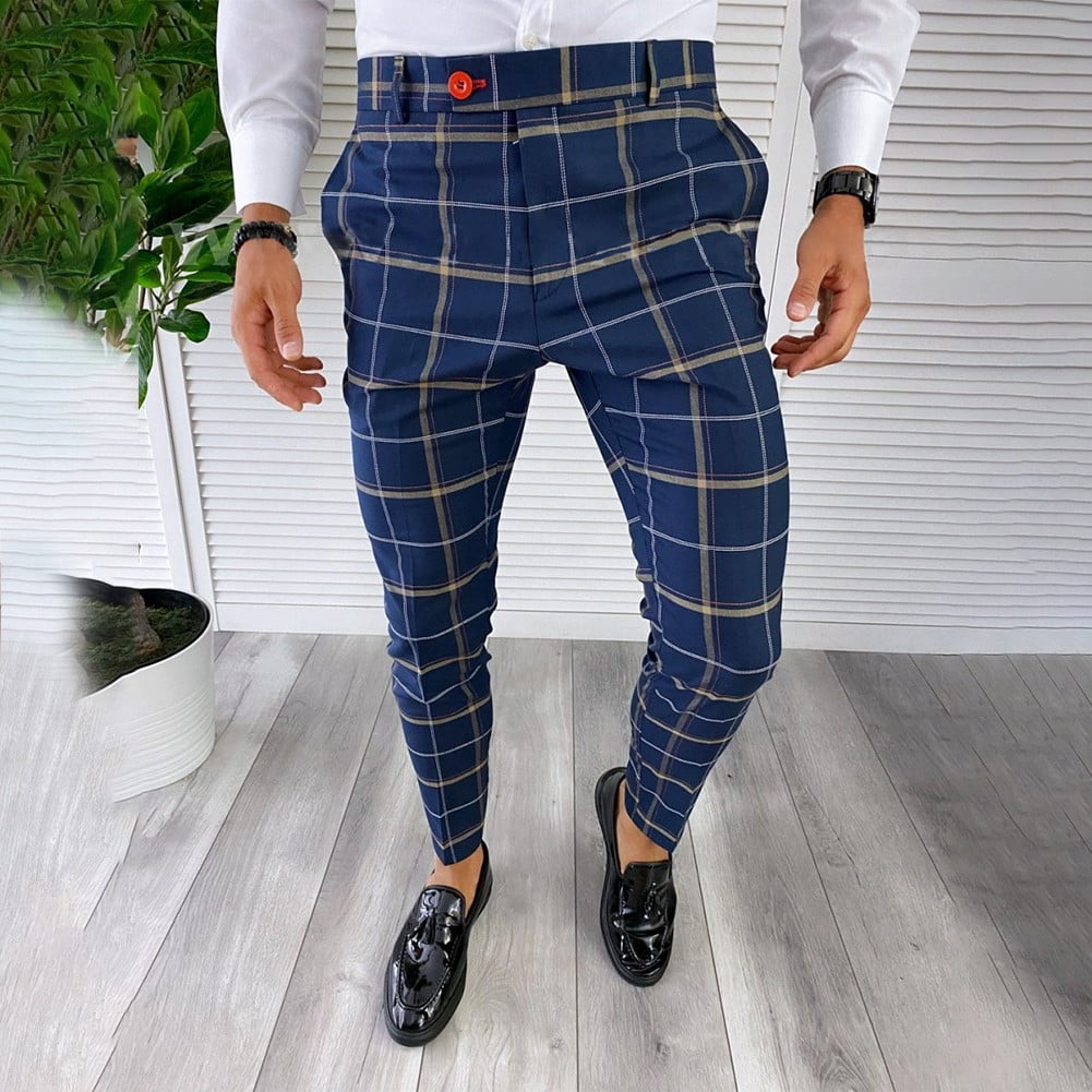 Checkered store stretch pants