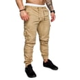 thumbnail image 1 of Men Skinny Slim Fit Urban Straight Leg Trouser Casual Pencil Jogger Cargo Pants, 1 of 4