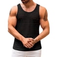 thumbnail image 1 of Men Sleeveless See Through Hollow-Out Mesh Tank Tops, 1 of 5
