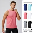 thumbnail image 1 of Men Sleeveless Tank Top Nylon Spandex Elite Muscle Fit Vest Quick Dry Breathable Moisture Wicking Gym Workout Running Training Bodybuilding Athletic | Zenithor,Navy S, 1 of 9
