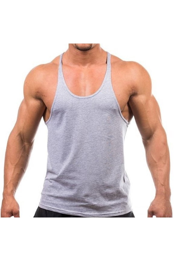 Men SleevelessGym Sport Singlet Vest Tank Tops Bodybuilding Fit Muscle Shirts