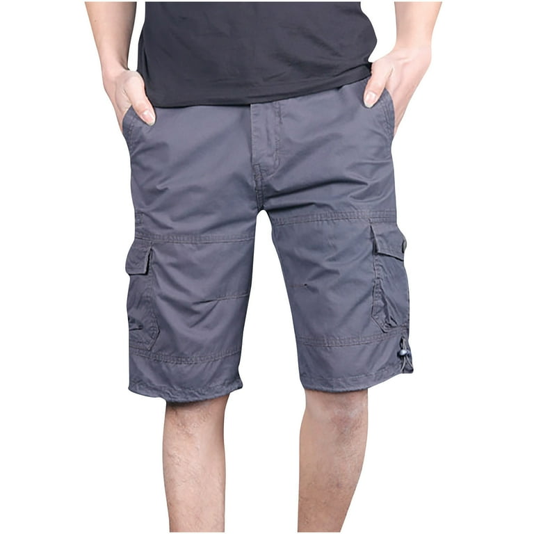 Men Slim Fit Cargo Shorts Lightweight Utility Work Short Outdoor