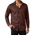 thumbnail image 1 of Men Slim Fit Dress Shirt Long Sleeve Button Down Formal Casual Shirt for Business Wedding Party Everyday Wear, 1 of 5