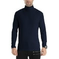 thumbnail image 1 of Men Slim Fit Lightweight Long Sleeve Pullover Top Turtleneck T-Shirt, 1 of 14