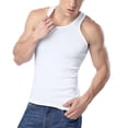 thumbnail image 1 of Men Slim Fit Tank Tops - Sleeveless Base Layer Undershirts Active Summer Sports Gym Casual Tees, S-5XL, 1 of 8