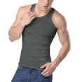 thumbnail image 1 of Men Slim Fit Tank Tops - Sleeveless Base Layer Undershirts Active Summer Sports Gym Casual Tees, S-5XL, 1 of 8