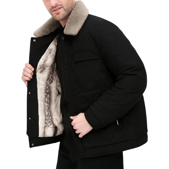 Men Slim Winter Warm Coats Fit Down Jackets Outerwear Men's Winter Clothes,Black,XL