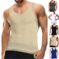 thumbnail image 1 of Men Slimming Body Shaper Vest Gynecomastia Compression Shirts Tummy Control Shapewear Moobs Undershirt Gray 3XL, 1 of 4