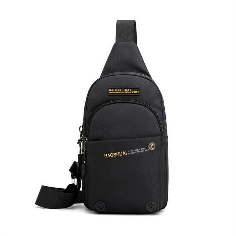 Men Sling Backpack Cross Body Shoulder Chest Bag Waterproof Nylon Travel Trip Military Designer Male Small Pack Messenger Bag Walmart