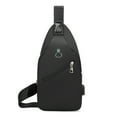 thumbnail image 1 of Men Sling Bag Crossbody Shoulder Bag for Hiking Daypack Waterproof Nylon Sling Chest Bag, 1 of 5