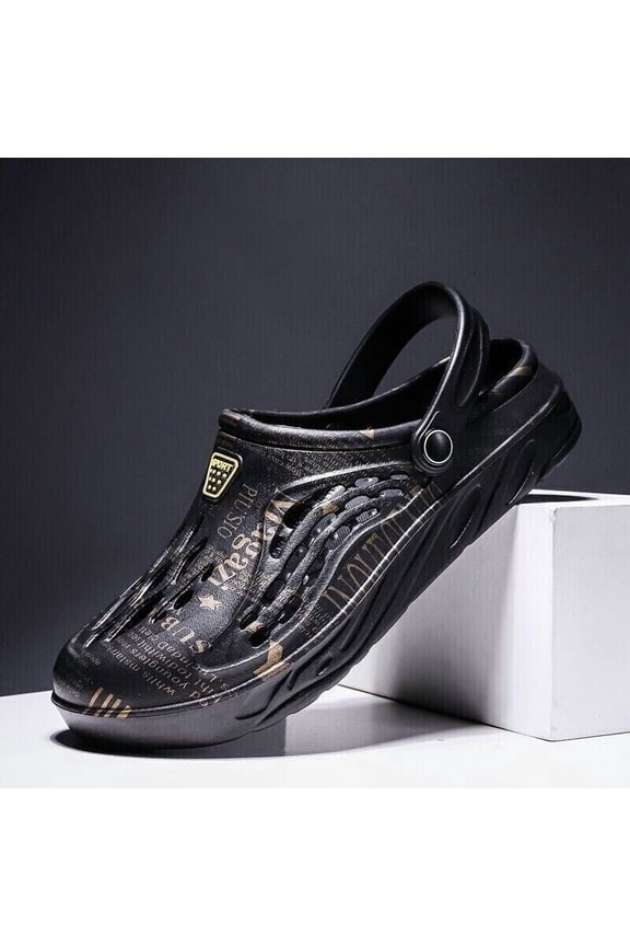 Men Slip On Garden Mules Clogs Sports Sandals Beach Water Slippers Shoes