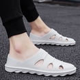thumbnail image 1 of Men Slip On Mules Clogs Sports Sandals Beach Water Slippers Roman Open Toe Shoes, 1 of 7