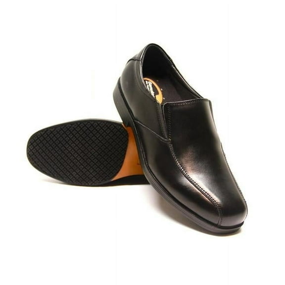 Men Slip-Resistant Slip-on Dress Work Shoe, Black - Size 13