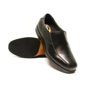 Men Slip-Resistant Slip-on Dress Work Shoe, Black - Size 9.5
