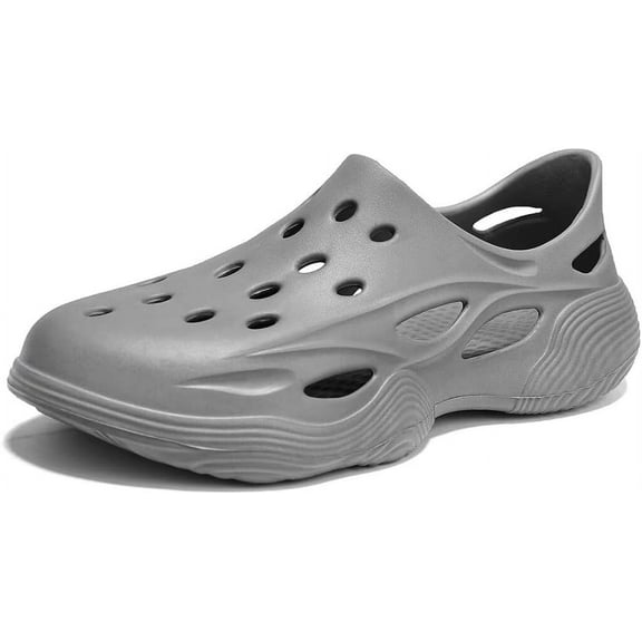 Men Slip-on Garden Clogs Breathable Lightweight Swimming Pool Water Shoes Outdoor Beach Shoes