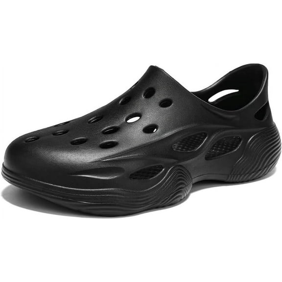Men Slip-on Garden Clogs Breathable Lightweight Swimming Pool Water Shoes Outdoor Beach Shoes