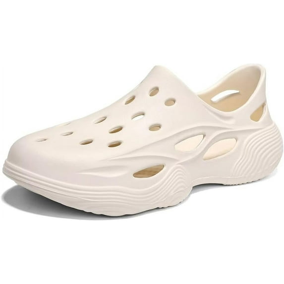 Men Slip-on Garden Clogs Breathable Lightweight Swimming Pool Water Shoes Outdoor Beach Shoes